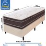 Cama Box Colchão Solteiro 100% Espuma Dupla Face Antialérgico 88x188x56cm - Bf Colchões - 2