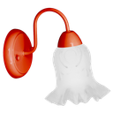 Ver imagem 1 de Arandela Colonial Classic de Parede com Tulipa Caracol:âmbar/preto/110/220