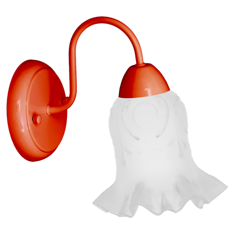 Arandela Colonial Classic de Parede com Tulipa Caracol:âmbar/preto/110/220