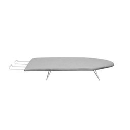 Tabua Mesa de Passar Roupa Portátil de Ferro Resistente Cor Prata Metalizado F - 2