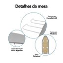Ver imagem 5 de Tabua Mesa de Passar Roupa Portátil de Ferro Resistente Cor Prata Metalizado F