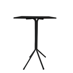 Mesa Bistrô Alto Preto Tampo Quadrado Mdf Preto 60cm - 4