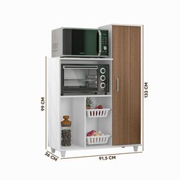 Fruteira Multiuso Branco Montana Anne Madine - 4