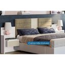 Ver imagem 5 de Painel Cama Box Madeirado Casal/queen G290 C/ 2 Gavetas Branco - Kappesberg