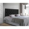 Cabeceira Estofada Capitonê Cama Solteiro 0,90 -:preto - 2