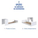 Ver mais imagens de Cama de Solteiro S/colchão com Escrivaninha e Cantos Arrendondados Linha Infanto Completa Móveis