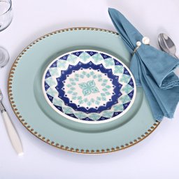 Prato de Sobremesa Cerâmica 18cm Estampa Donna Lola 1 Unidade - Biona 74478 - 2