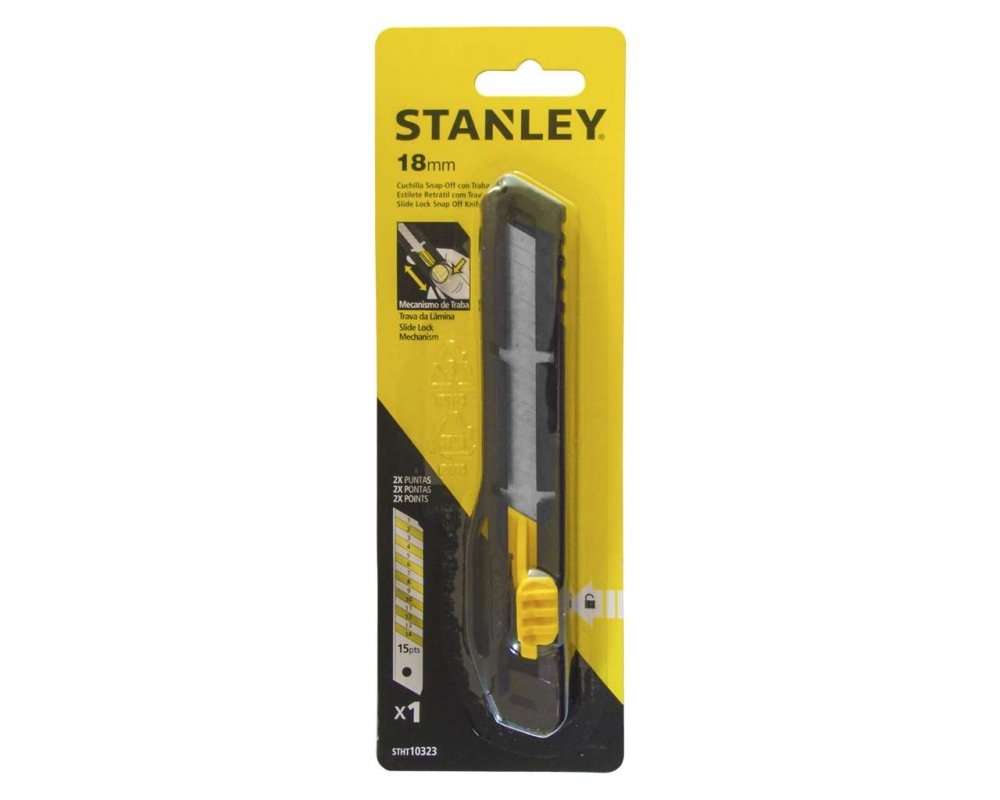 Estilete Stanley Retratil 18mm 10323-840