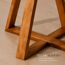 Ver imagem 2 de Mesa para 4 Lugares Madeira Tampo de Vidro e MDF Moderna Sofisticada 120cm Pérola
