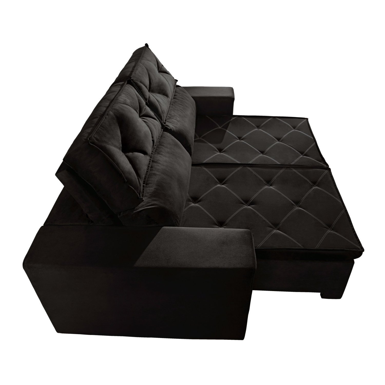 Sofá Recife 4 Lugares Retrátil e Reclinável 250cm com Molas Yescasa