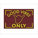 Ver imagem 1 de Tapete Capacho Entrada Good Vibes Only