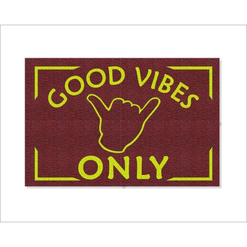 Tapete Capacho Entrada Good Vibes Only