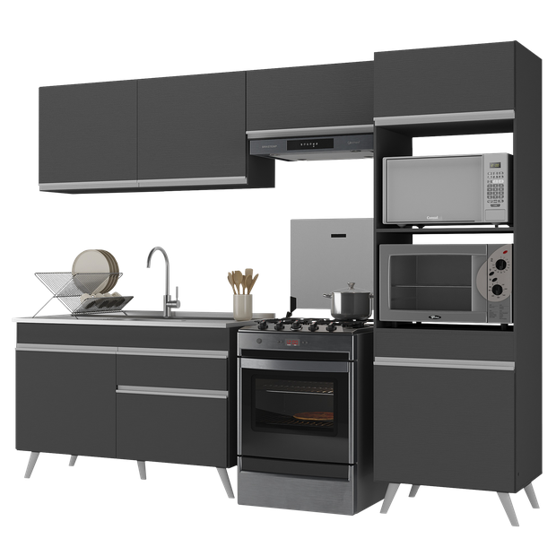 Armário de Cozinha Compacta 4 peças MP3693.898 Veneza Multimóveis