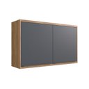 Ver imagem 5 de Cozinha Compacta Modulada 3 Peças com Torre Quente e 2 Armários Aéreos 100% MDF Viena Louro Freijó/C