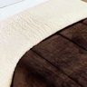 Coberdrom Diamond Solteiro Sherpa com Manta Flannel 01 Peça - Marrom - 3
