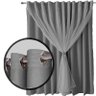 cortina blackout Ana bloqueia luz 5,00 x 2,70 sala cinza - 2