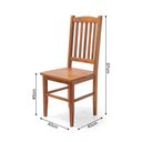 Ver imagem 3 de Cadeira Gourmet Rústica para Restaurantes em Madeira Maciça Bh - Natural - Bege