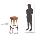 Ver imagem 5 de Kit 2 Banquetas Dubai 70cm Couríssimo Amarula - Salaone