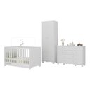 Ver imagem 2 de Quarto de Bebê Completo com Berço Americano 3 em 1 Dengo Multimóveis Mp4596 Branco