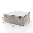 Ver imagem 6 de Cama Box Baú Casal Colchão D45 Top Hellen Strong Bege Suporta até 150kg por Pessoa