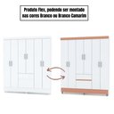 Ver imagem 4 de Guarda Roupa Solteiro Ideal Plus 6 Portas Branco Camarim Flex Vr