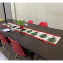Ver imagem 4 de Caminho de Mesa Passadeira Toalha Natal Natalino Trilho Arvore de Natal Mesa de Jantar Festa Enfeite