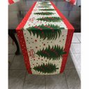 Ver imagem 2 de Caminho de Mesa Passadeira Toalha Natal Natalino Trilho Arvore de Natal Mesa de Jantar Festa Enfeite