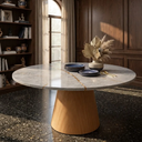 Ver imagem 1 de Mesa de Jantar Redonda 100cm em MDF Pietra Bronze