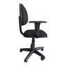 Cadeira de Escritório Executiva Anatômica, Base Giratória, Braços Reguláveis, Tecido Jserrano Preto - 5