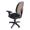 Cadeira de Escritório Executiva Anatômica, Base Giratória, Braços Reguláveis, Tecido Jserrano Preto - 4