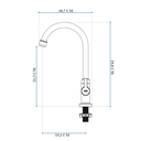 Ver imagem 3 de Torneira Blukit de Bancada Confort 1/4 de Volta Branca