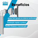 Ver imagem 6 de Sifão Copo de Parede Sanfonado Universal Blukit Branco