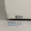 Ver mais imagens de Sofá Modular 2 Lugares Orla CabeCasa MadeiraOriginals Bege Espuma do Mar