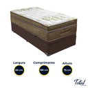 Ver imagem 3 de Cama Box Baú Solteiro Marrom e Colchão Gold Ultragel Molas Ensacadas Ortobom