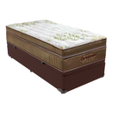 Ver imagem 1 de Cama Box Baú Solteiro Marrom e Colchão Gold Ultragel Molas Ensacadas Ortobom