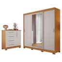 Ver imagem 1 de Conjunto Para Quarto com Guarda-Roupa NT5020 e Cômoda NT5185 Notável Móveis