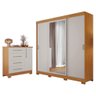Conjunto Para Quarto com Guarda-Roupa NT5020 e Cômoda NT5185 Notável Móveis - 1