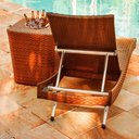 Ver imagem 3 de 2 Espreguiçadeiras Bona e Mesa Grécia C- Chaise - Trama Tabaco