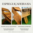 Ver imagem 5 de Espreguiçadeira Isa em Madeira Maciça para Área de Piscina e Jardim – Arveni – Castanho Claro