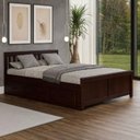 Ver imagem 1 de Cama Queen 06 Gavetas Madeira Maciça Imbuia Spot