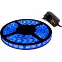 Ver imagem 1 de Fita de Led Azul Rolo de 5 Mts 300 Leds Dupla Face Fonte 12v