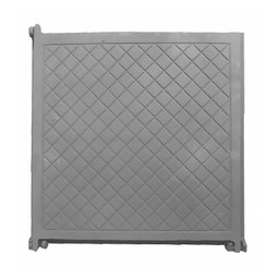 Tampa Tampão Chão Articulado Ferro Cadeado Cisterna 30x30cm - 1