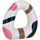 Ver imagem 1 de Vaso Decorativo Enfeite Casa Cerâmica 19x18x18cm Color