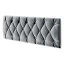Ver imagem 3 de Cabeceira de Cama Queen Estofada Capitone Pari 1,60 X 55 Cinza Suede