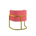 Ver imagem 5 de Kit 04 Cadeiras Poltrona Lua Gold Balaqui Rosa Rosa