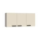 Ver imagem 1 de Armário Aéreo 120 X 45 Cm Cozinha Max 3 Portas Mdp Cinza Champanhe - Clicklar