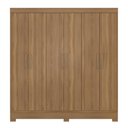 Ver imagem 4 de Guarda Roupa e Cabeceira Casal Órion 6 Portas Bater 3 Gavetas Amêndola Off White Demóbile