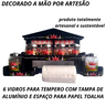 Suporte Para Condimentos Com Vidros Para Tempero E Espaço Para Papel Toalha - 2