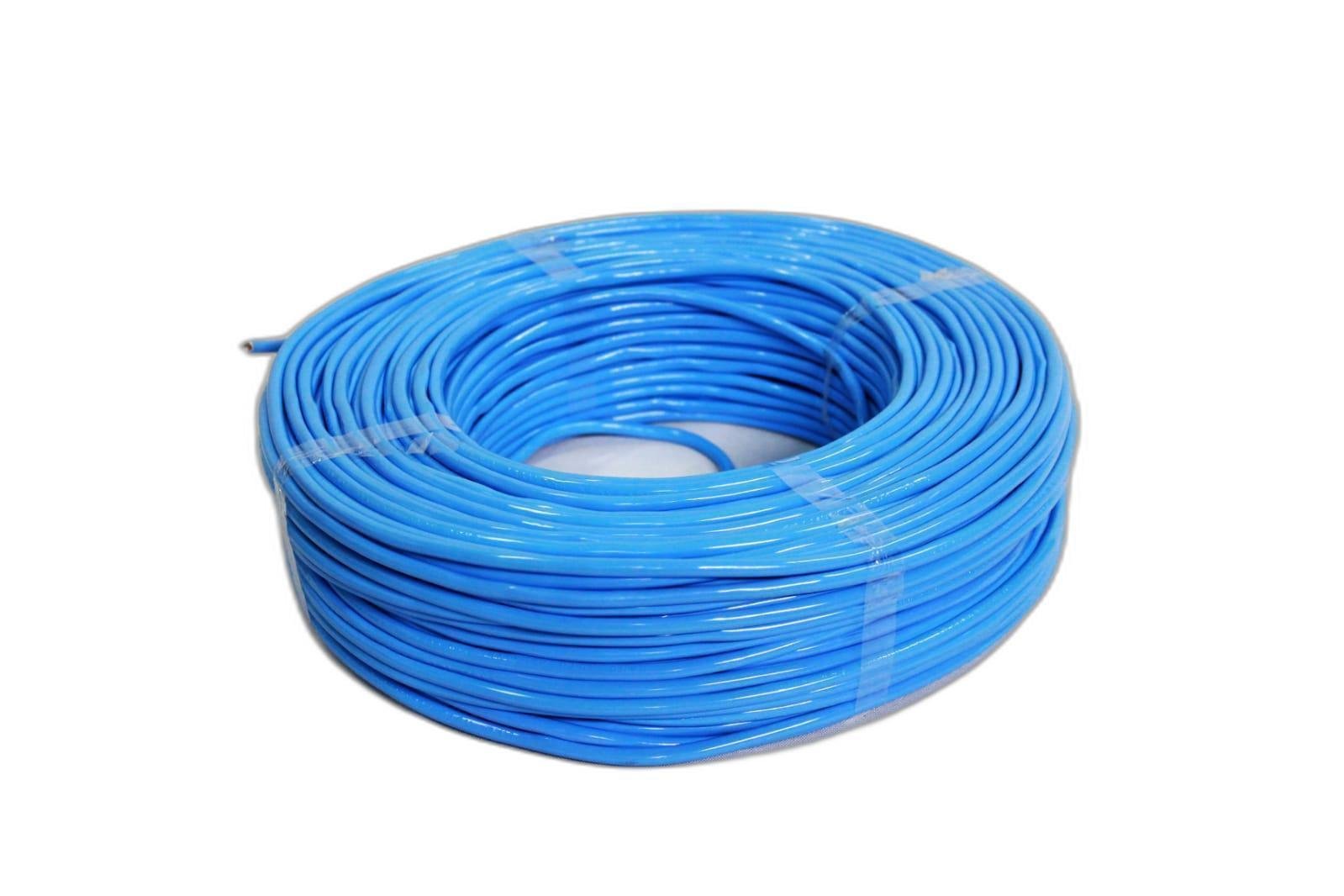 Fio Cabo Flexível 4 Mm 50 Metros Azul - 4