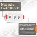 Ver imagem 6 de 7 Spot Triplo Mini Led Embutir Downlight Micro 3000k Bet90
